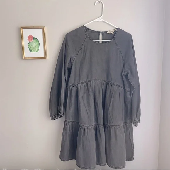 Madewell Denim Raglan-Sleeve Mini Dress in Lunar Wash - Picture 7 of 16